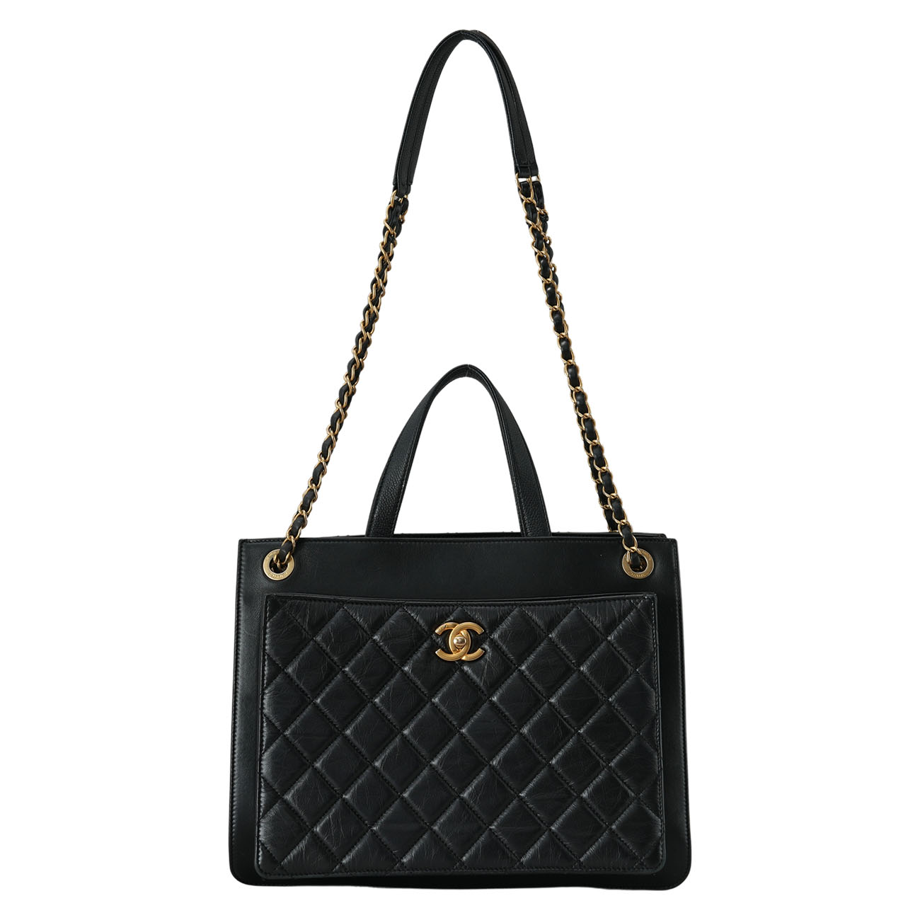 CHANEL(USED)샤넬 시즌 체인 토트겸 숄더백