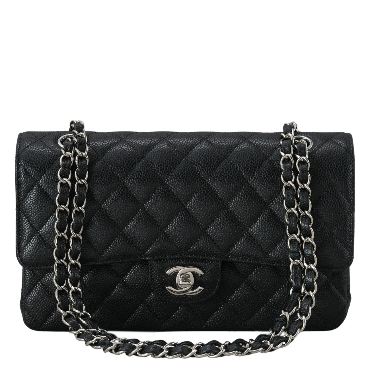 CHANEL(USED)샤넬 캐비어 클래식 미듐 플랩백