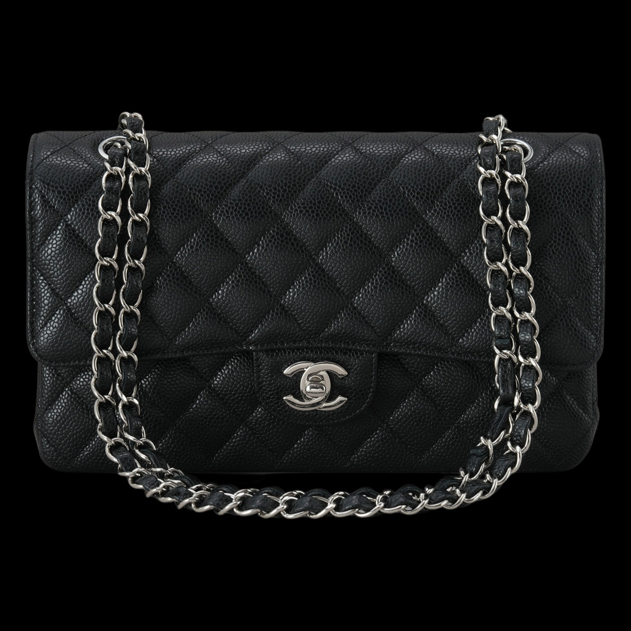 CHANEL(USED)샤넬 캐비어 클래식 미듐 플랩백