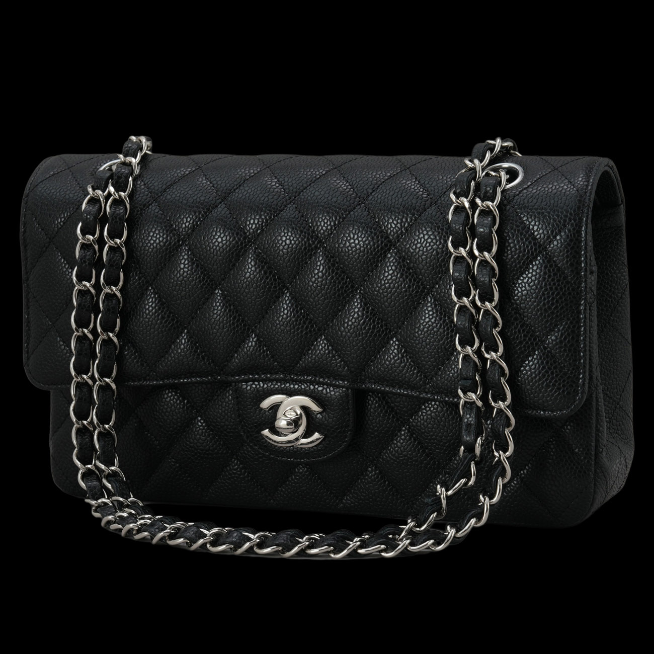 CHANEL(USED)샤넬 캐비어 클래식 미듐 플랩백