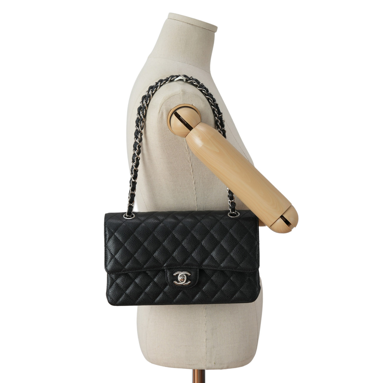 CHANEL(USED)샤넬 캐비어 클래식 미듐 플랩백