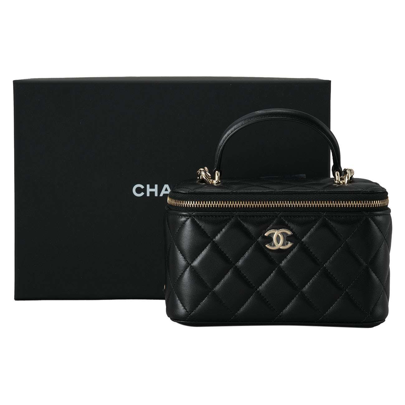 CHANEL(USED)샤넬 AP2199 코스메틱 베니티 탑핸들