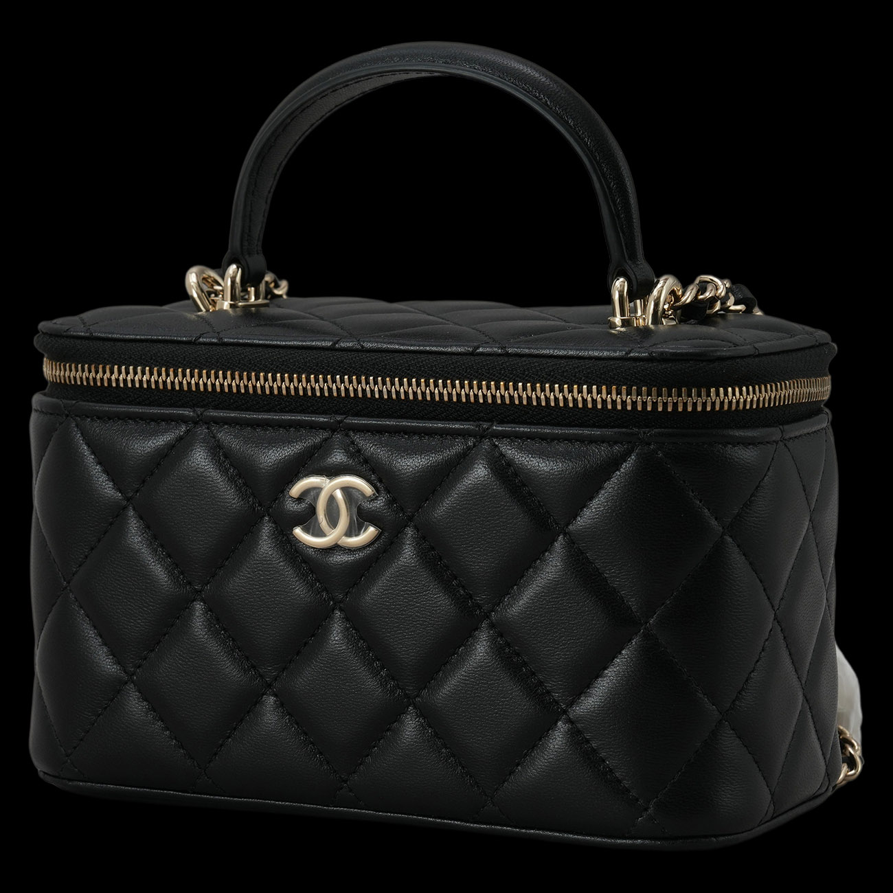 CHANEL(USED)샤넬 AP2199 코스메틱 베니티 탑핸들