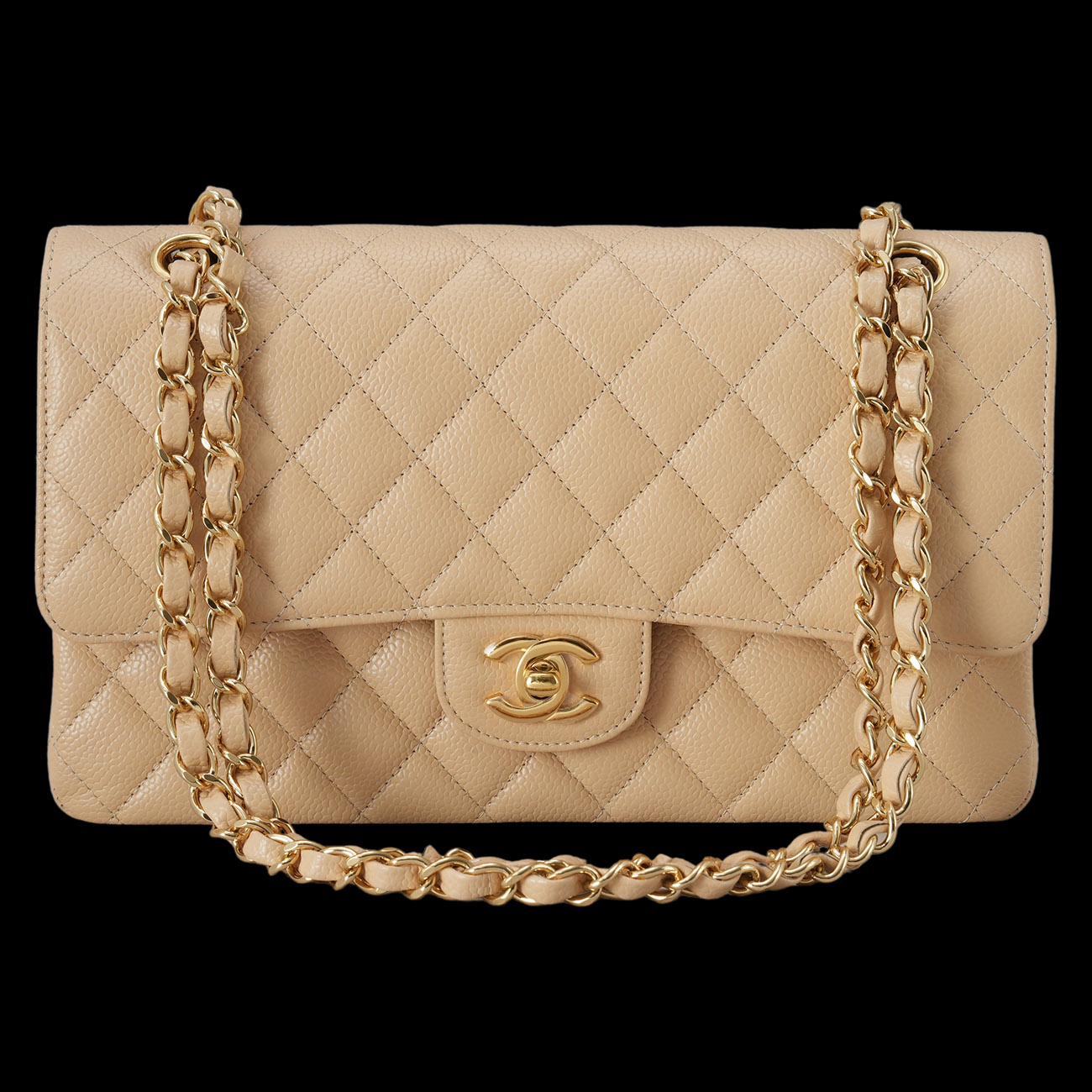 CHANEL(USED)샤넬 캐비어 클래식 미듐 플랩백