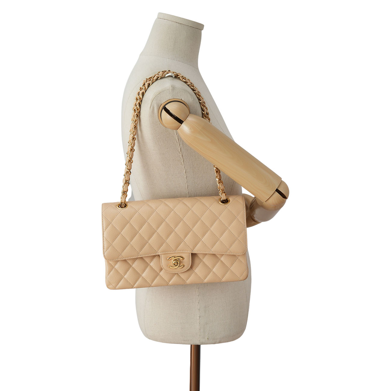 CHANEL(USED)샤넬 캐비어 클래식 미듐 플랩백