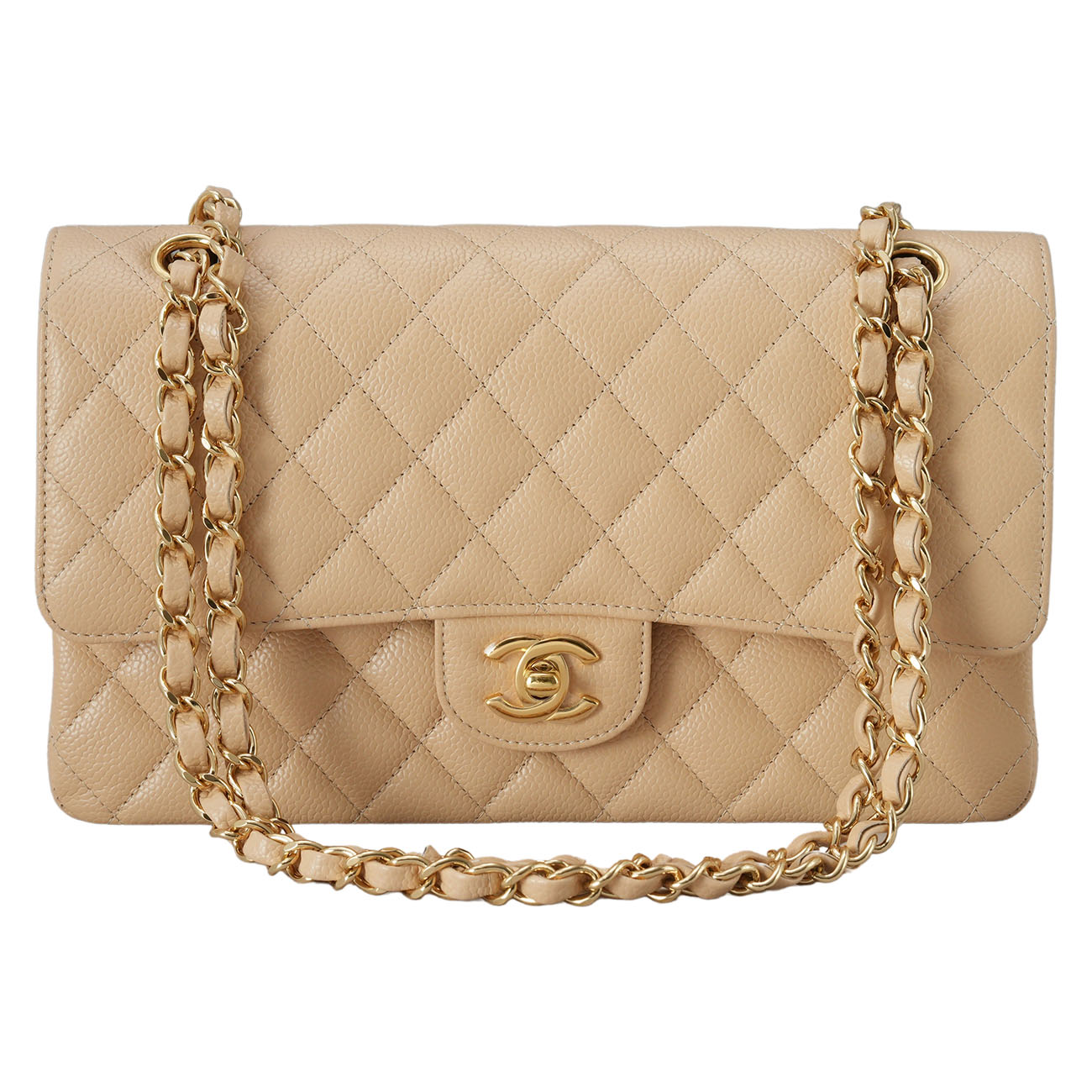 CHANEL(USED)샤넬 캐비어 클래식 미듐 플랩백