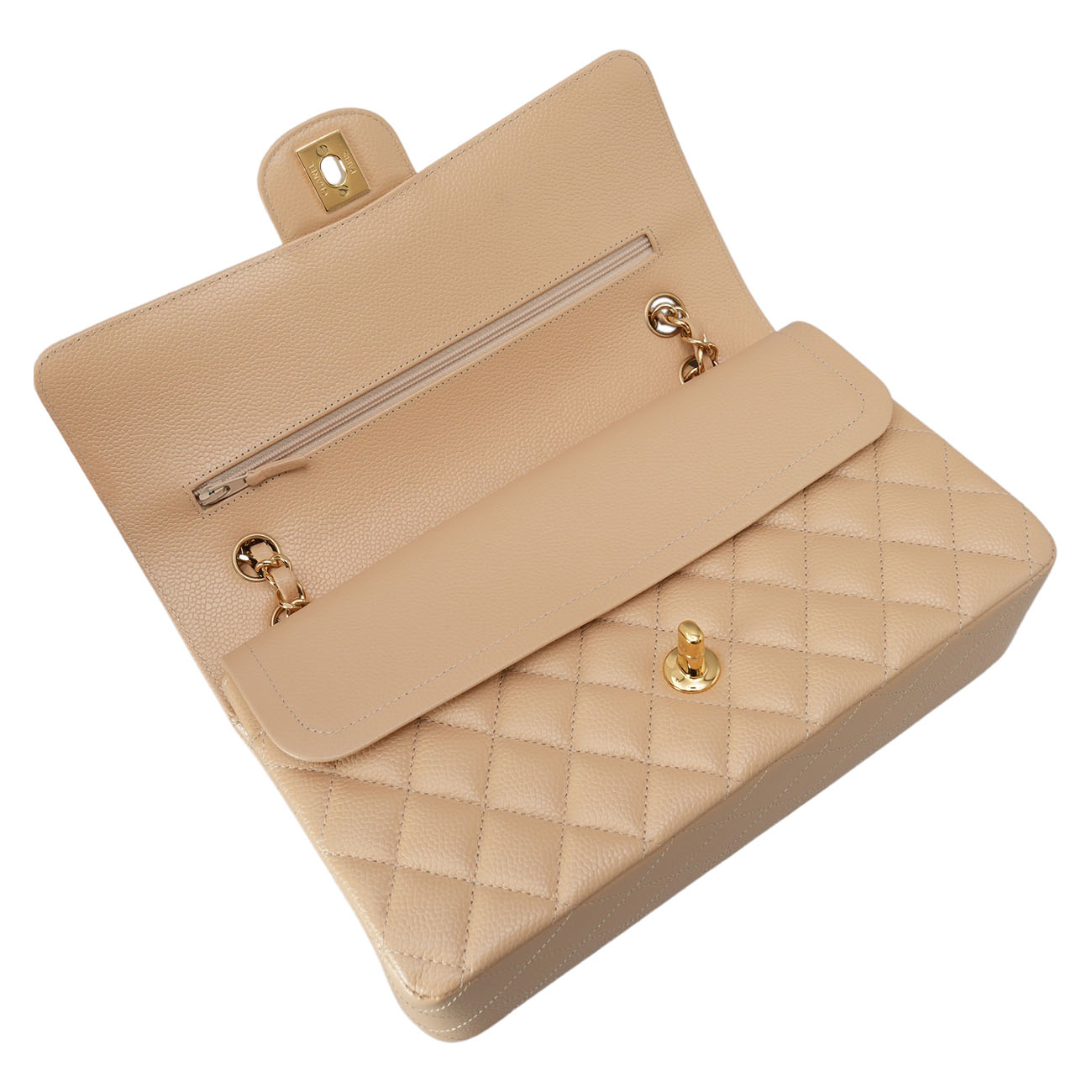 CHANEL(USED)샤넬 캐비어 클래식 미듐 플랩백