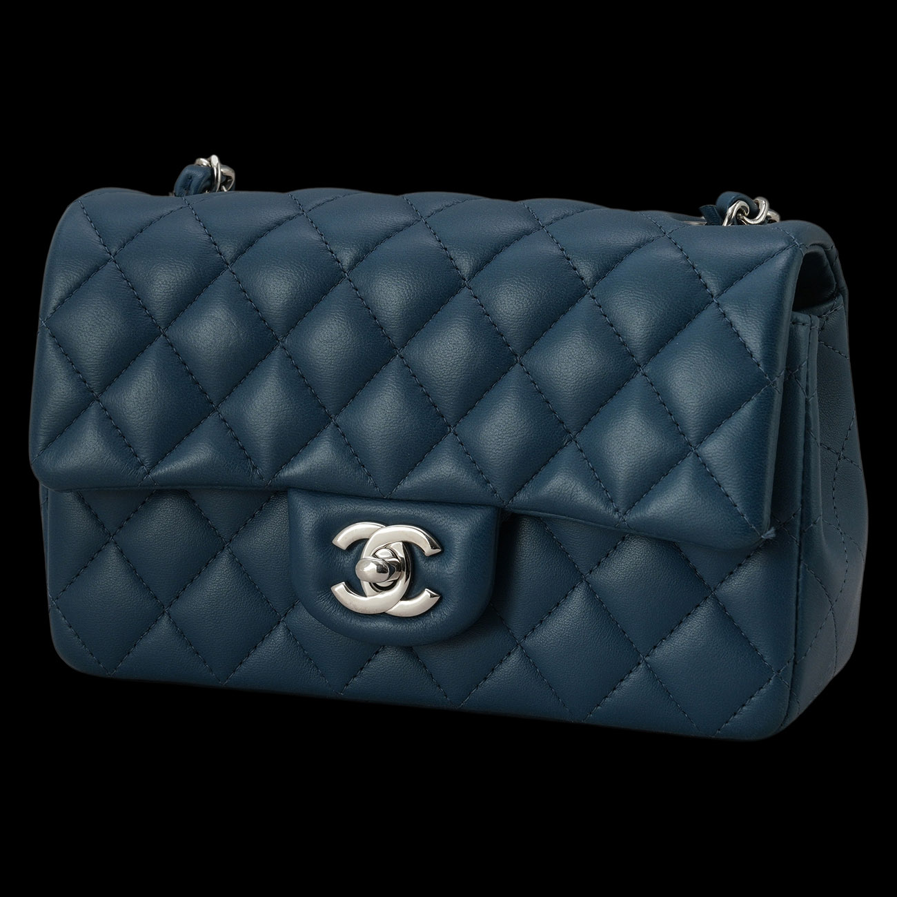 CHANEL(USED)샤넬 램스킨 클래식 뉴미니 크로스백