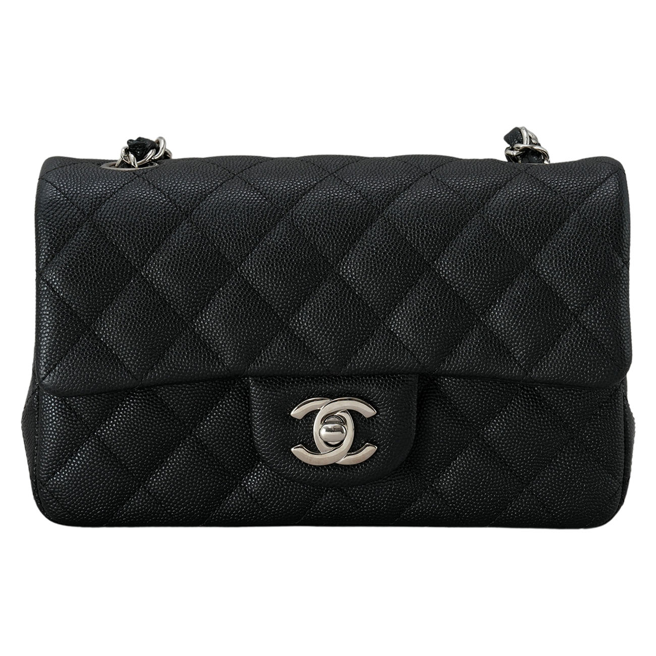 CHANEL(USED)샤넬 캐비어 클래식 뉴미니 체인 플랩백