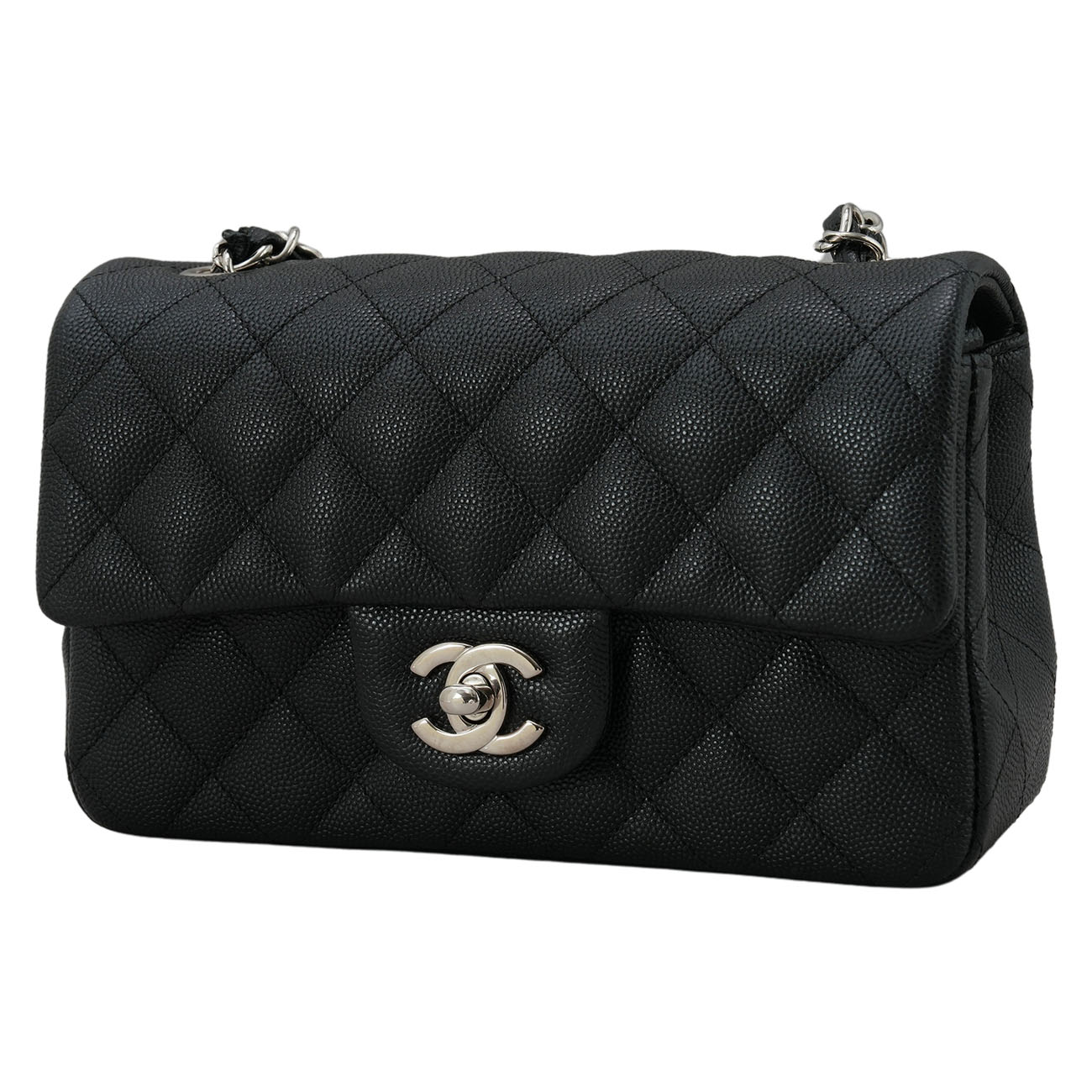 CHANEL(USED)샤넬 캐비어 클래식 뉴미니 체인 플랩백