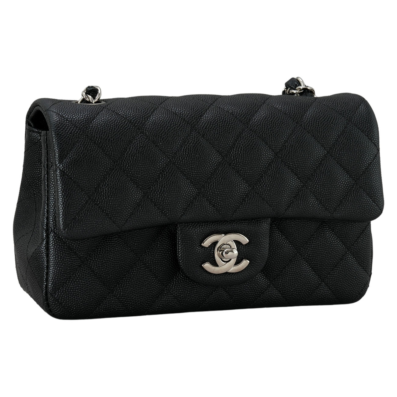 CHANEL(USED)샤넬 캐비어 클래식 뉴미니 체인 플랩백