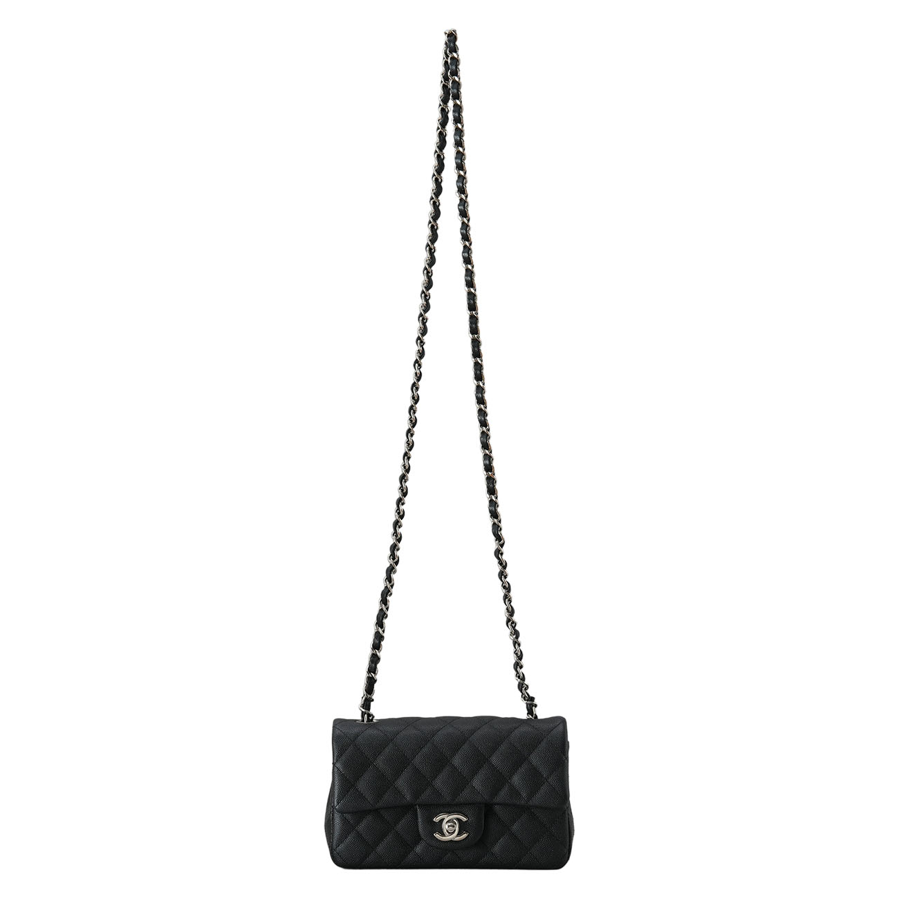 CHANEL(USED)샤넬 캐비어 클래식 뉴미니 체인 플랩백