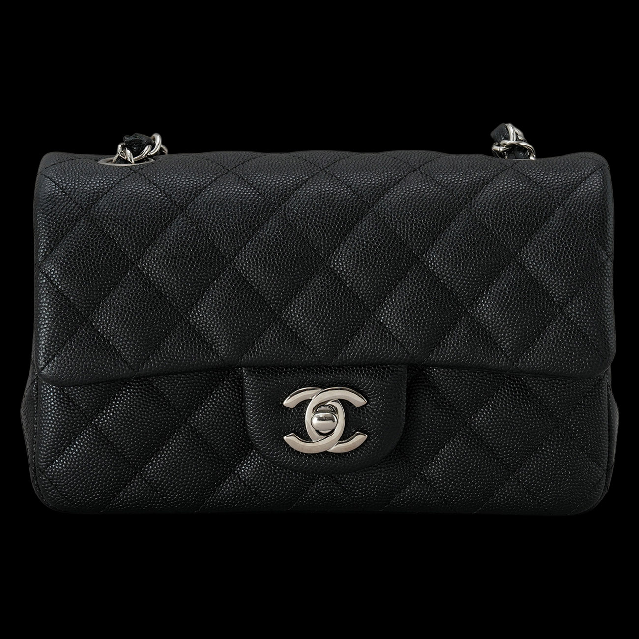 CHANEL(USED)샤넬 캐비어 클래식 뉴미니 체인 플랩백