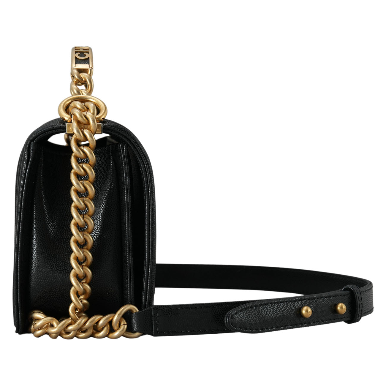 CHANEL(USED)샤넬 클래식 A94804 시즌 보이샤넬 탑핸들 미듐 블랙