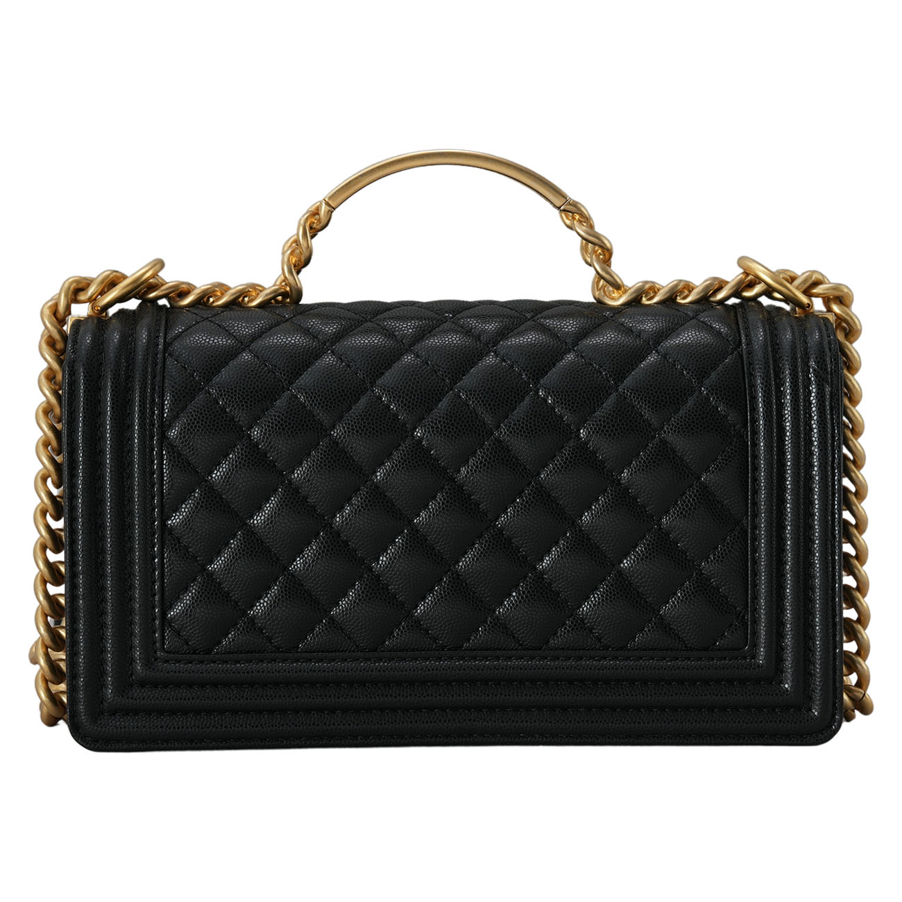 CHANEL(USED)샤넬 클래식 A94804 시즌 보이샤넬 탑핸들 미듐 블랙