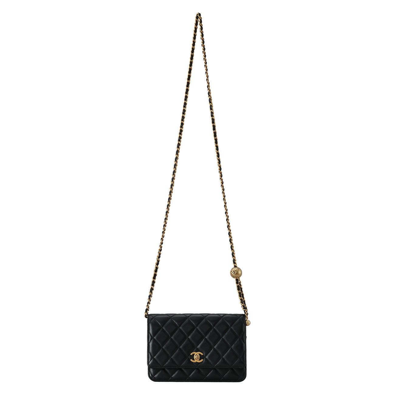 CHANEL(USED)샤넬 램스킨 골든볼 클래식 WOC