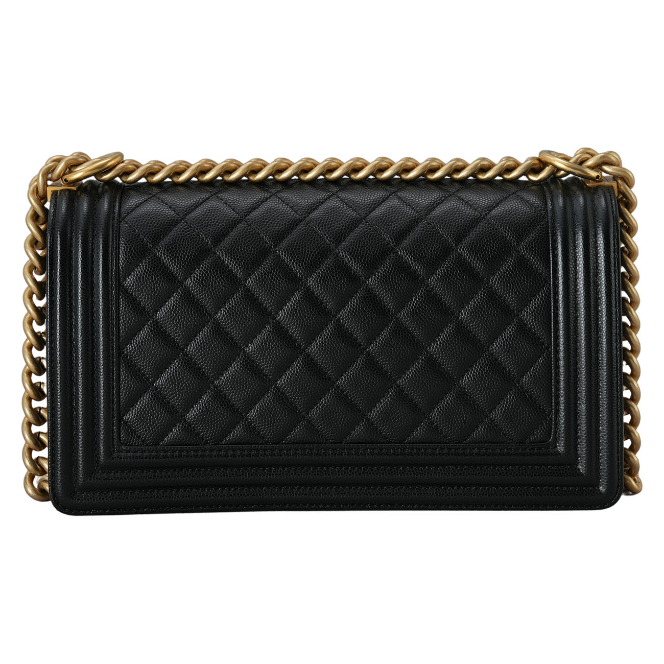 CHANEL(USED)샤넬 캐비어 보이샤넬 미듐 플랩백
