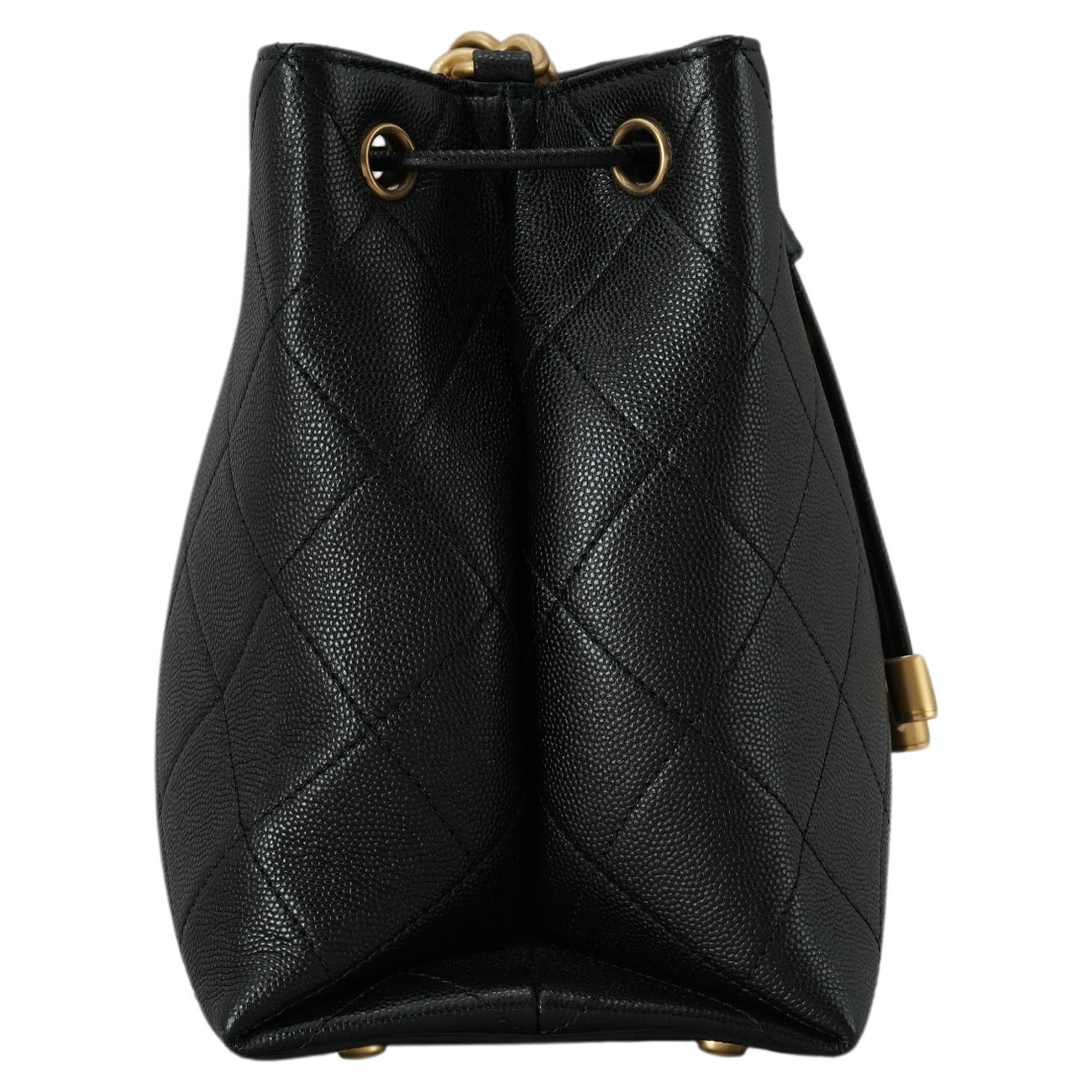 CHANEL(USED)샤넬 AS2713 캐비어 CC로고 버킷백