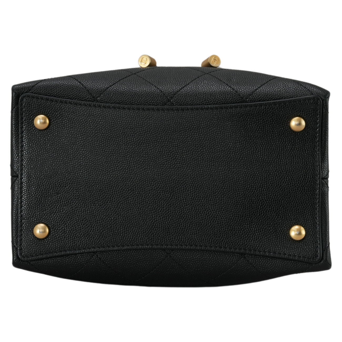 CHANEL(USED)샤넬 AS2713 캐비어 CC로고 버킷백