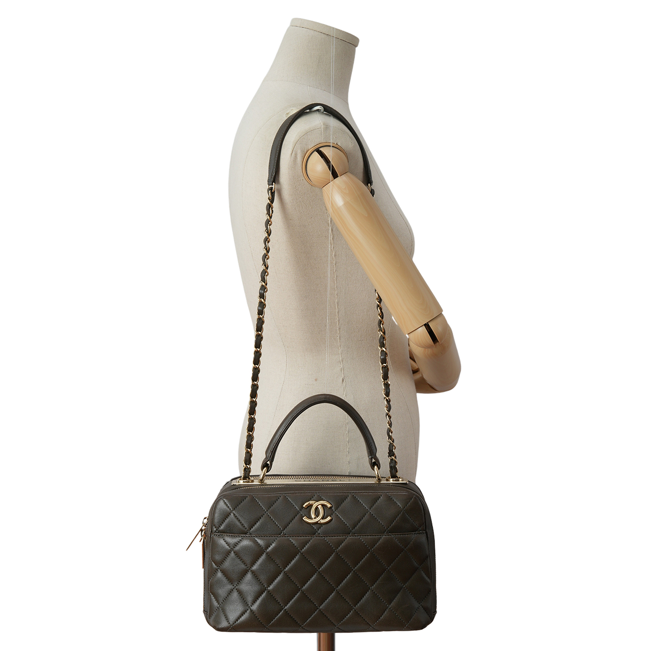 CHANEL(USED)샤넬 시즌 트렌디 탑핸들 체인백
