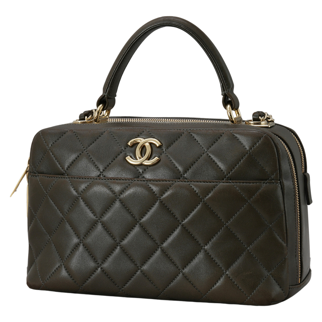 CHANEL(USED)샤넬 시즌 트렌디 탑핸들 체인백