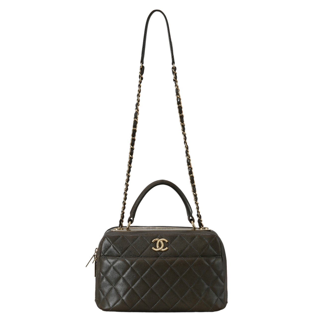 CHANEL(USED)샤넬 시즌 트렌디 탑핸들 체인백
