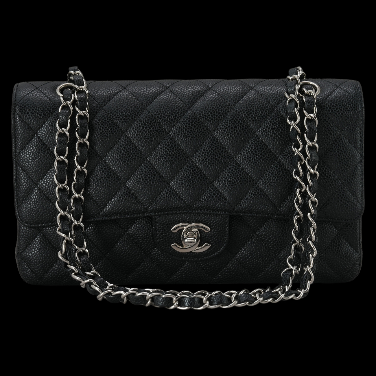 CHANEL(USED)샤넬 캐비어 클래식 미듐 플랩백