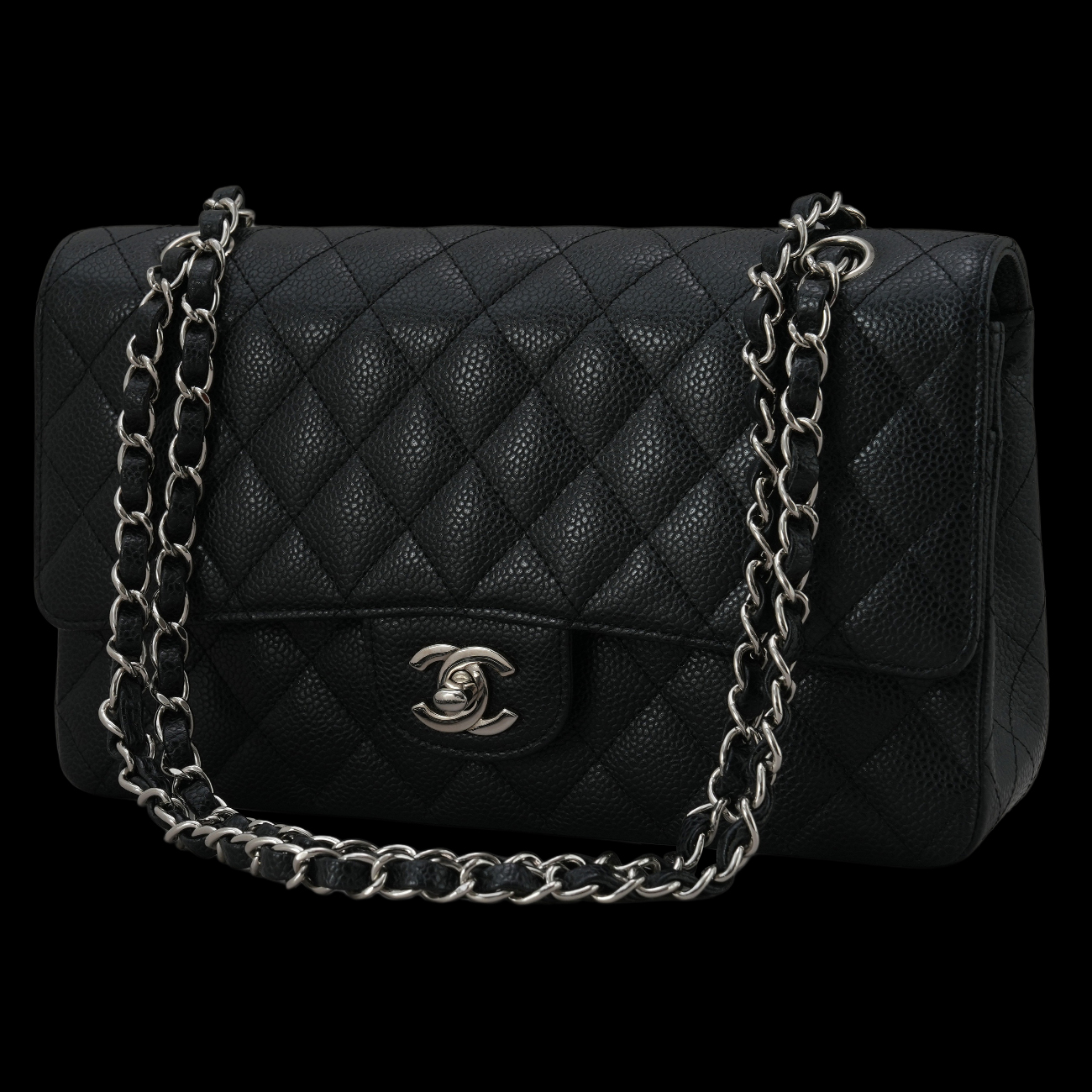 CHANEL(USED)샤넬 캐비어 클래식 미듐 플랩백