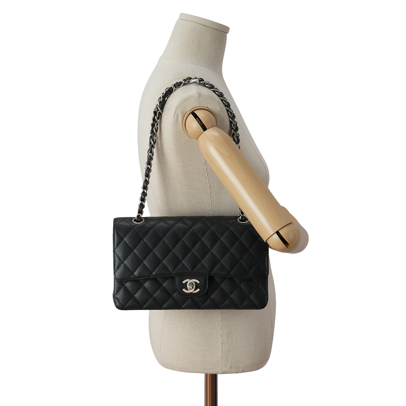 CHANEL(USED)샤넬 캐비어 클래식 미듐 플랩백