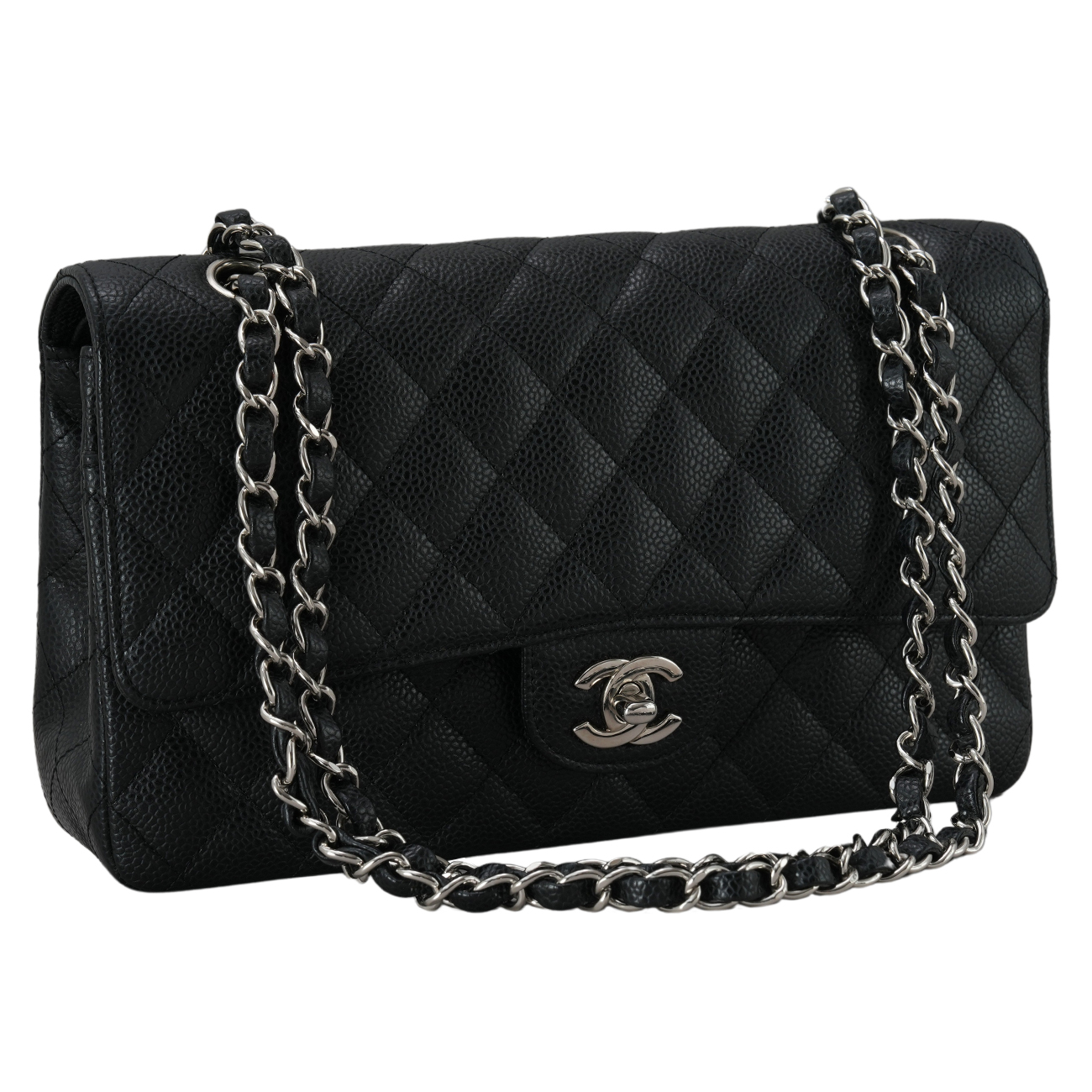 CHANEL(USED)샤넬 캐비어 클래식 미듐 플랩백