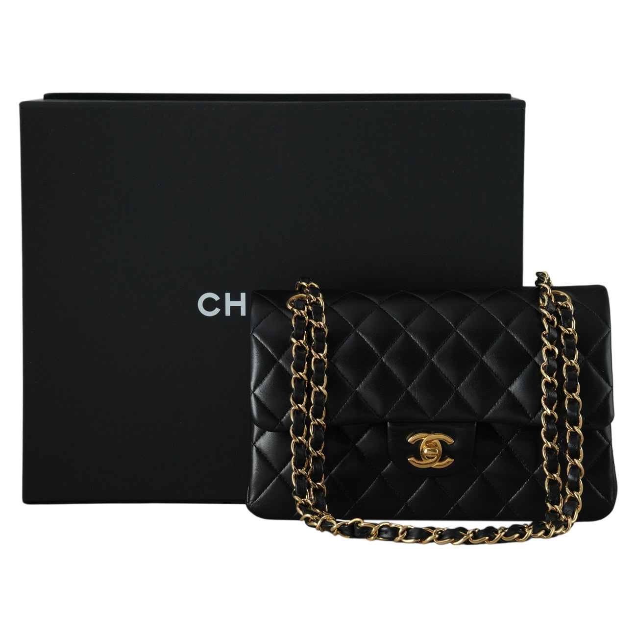 CHANEL(USED)샤넬 A01113 램스킨 클래식 스몰 플랩백