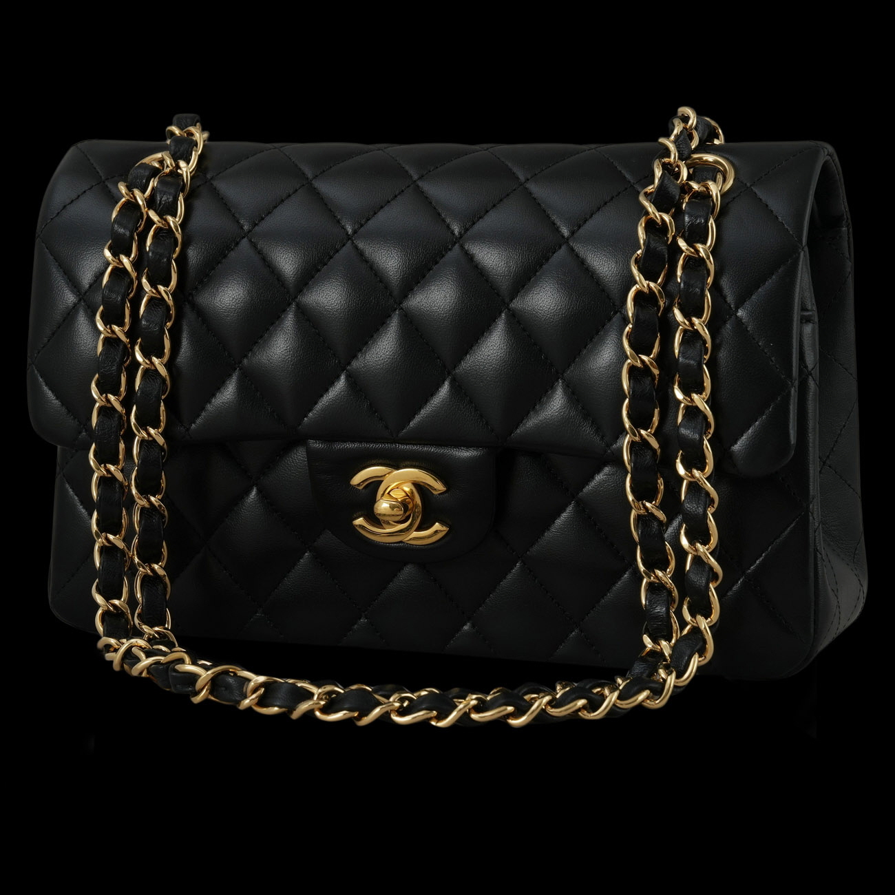 CHANEL(USED)샤넬 A01113 램스킨 클래식 스몰 플랩백