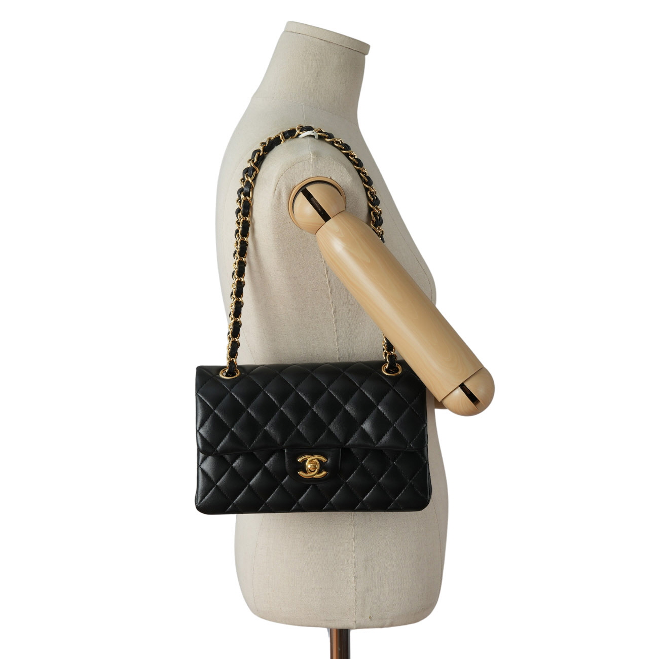 CHANEL(USED)샤넬 A01113 램스킨 클래식 스몰 플랩백