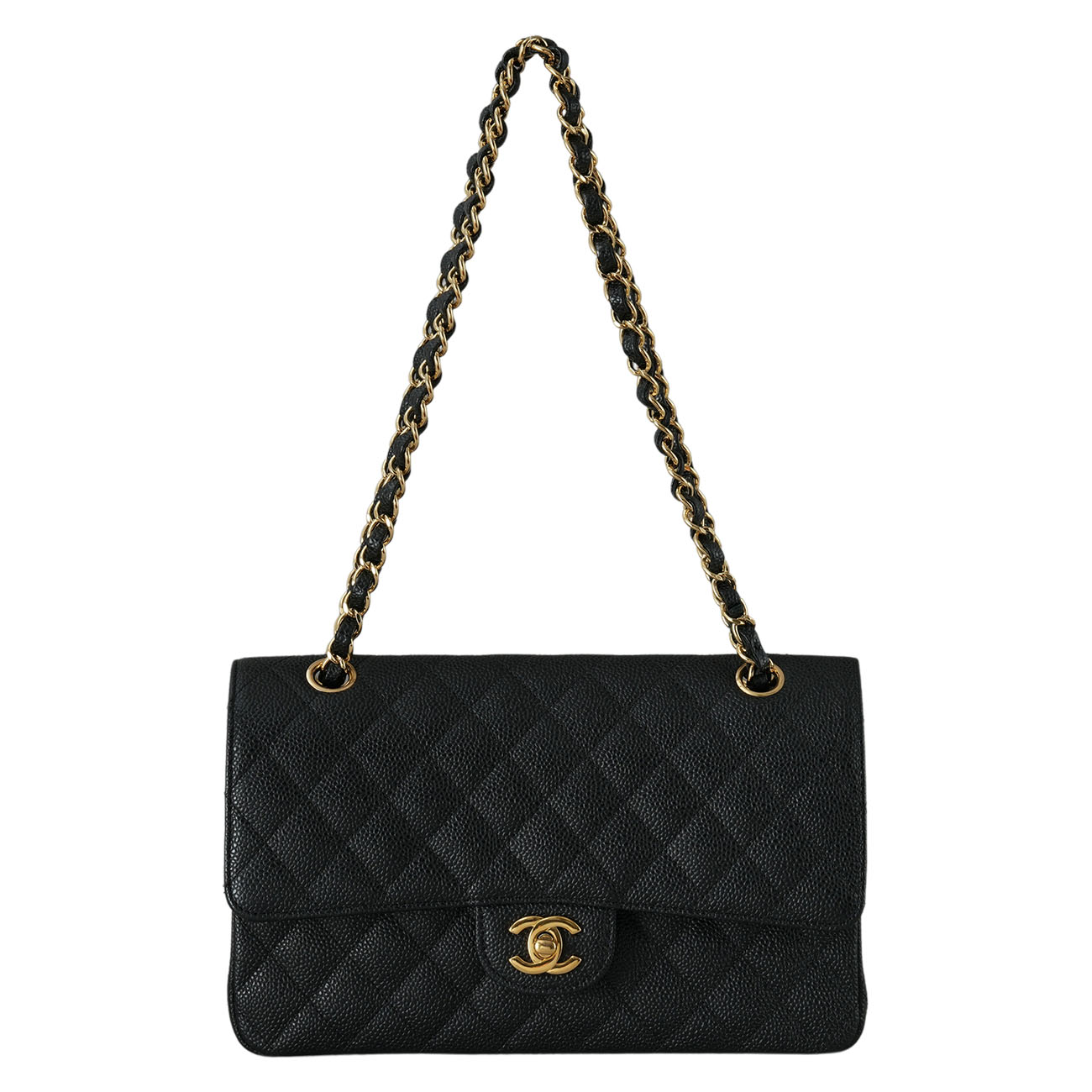 CHANEL(USED)샤넬 클래식 캐비어 미듐 플랩백