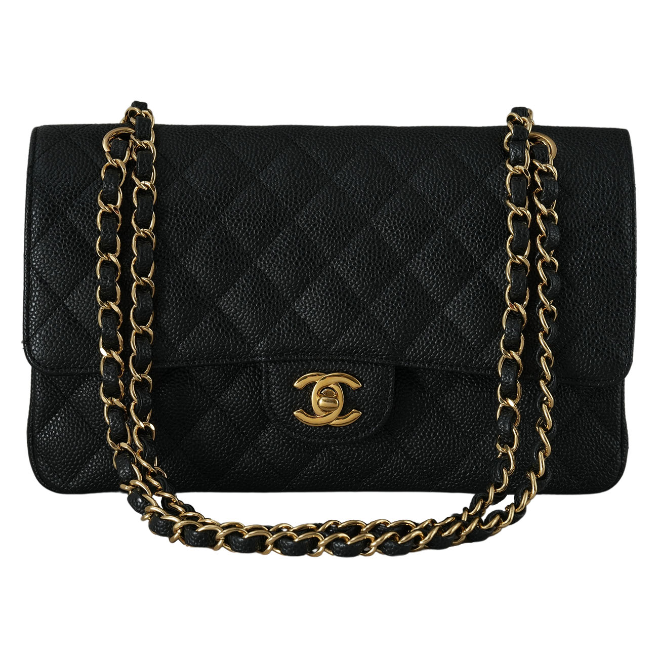 CHANEL(USED)샤넬 클래식 캐비어 미듐 플랩백