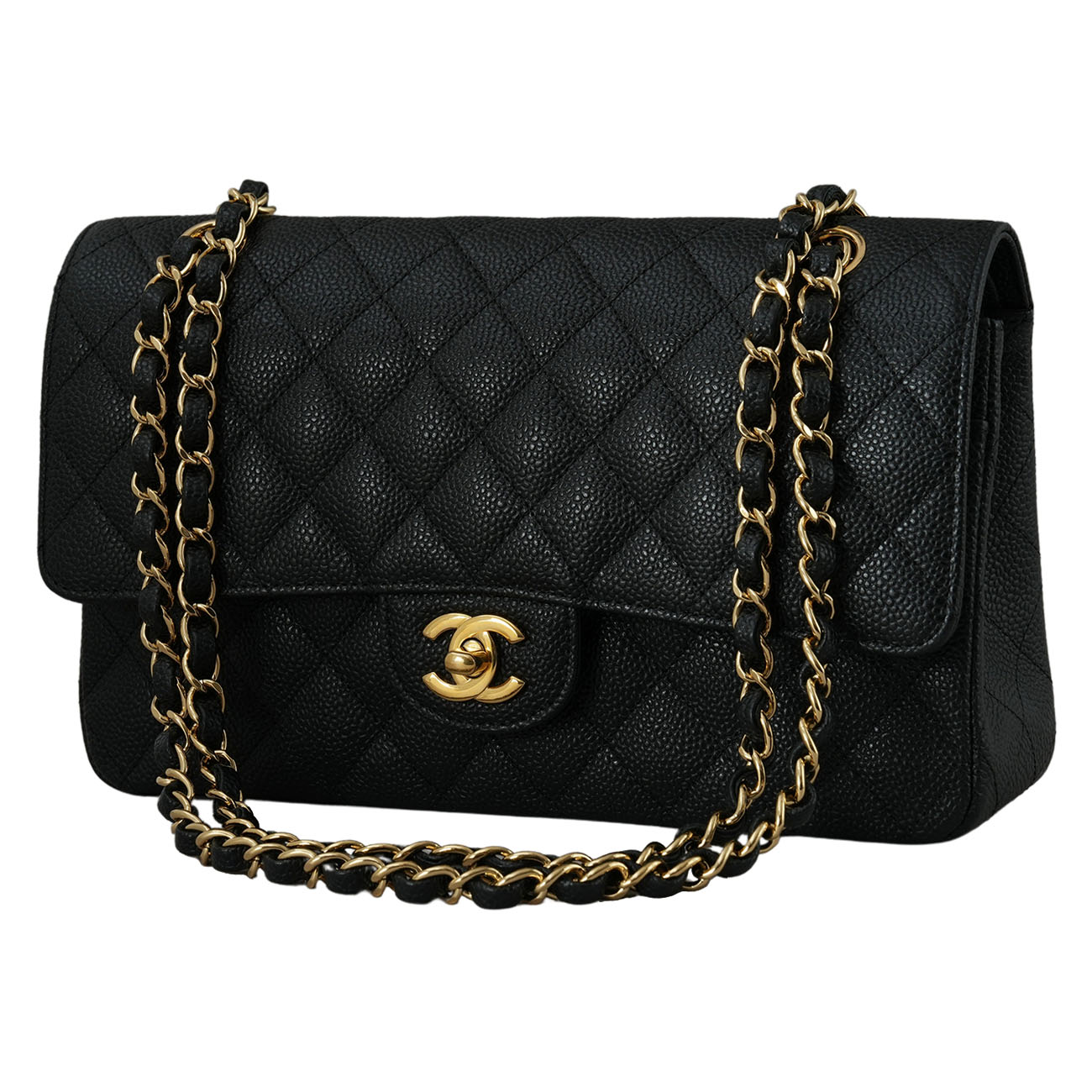 CHANEL(USED)샤넬 클래식 캐비어 미듐 플랩백