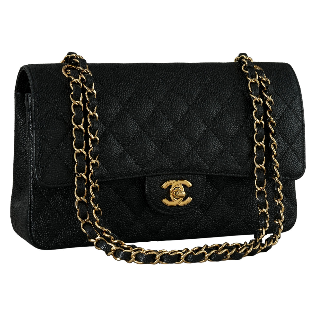 CHANEL(USED)샤넬 클래식 캐비어 미듐 플랩백