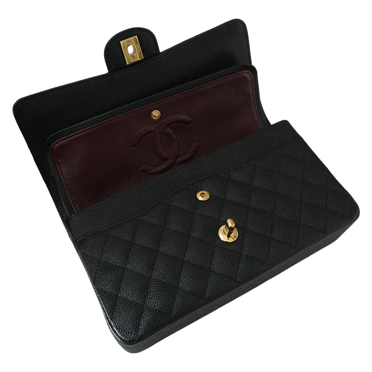 CHANEL(USED)샤넬 클래식 캐비어 미듐 플랩백
