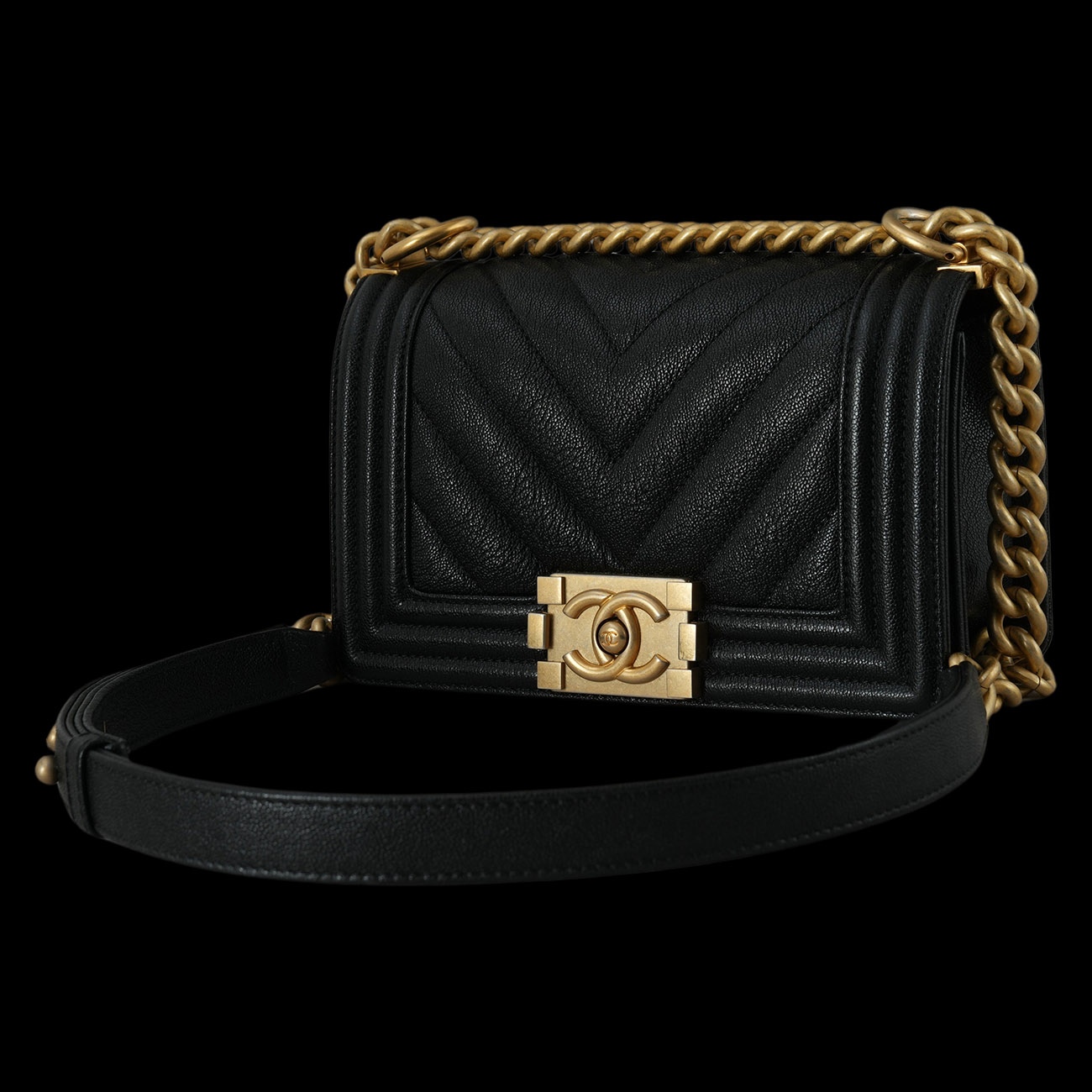 CHANEL(USED)샤넬 보이샤넬 쉐브론 스몰
