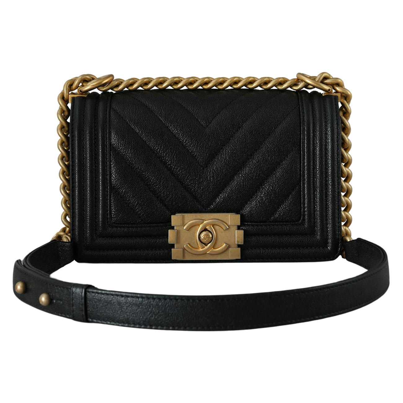 CHANEL(USED)샤넬 보이샤넬 쉐브론 스몰