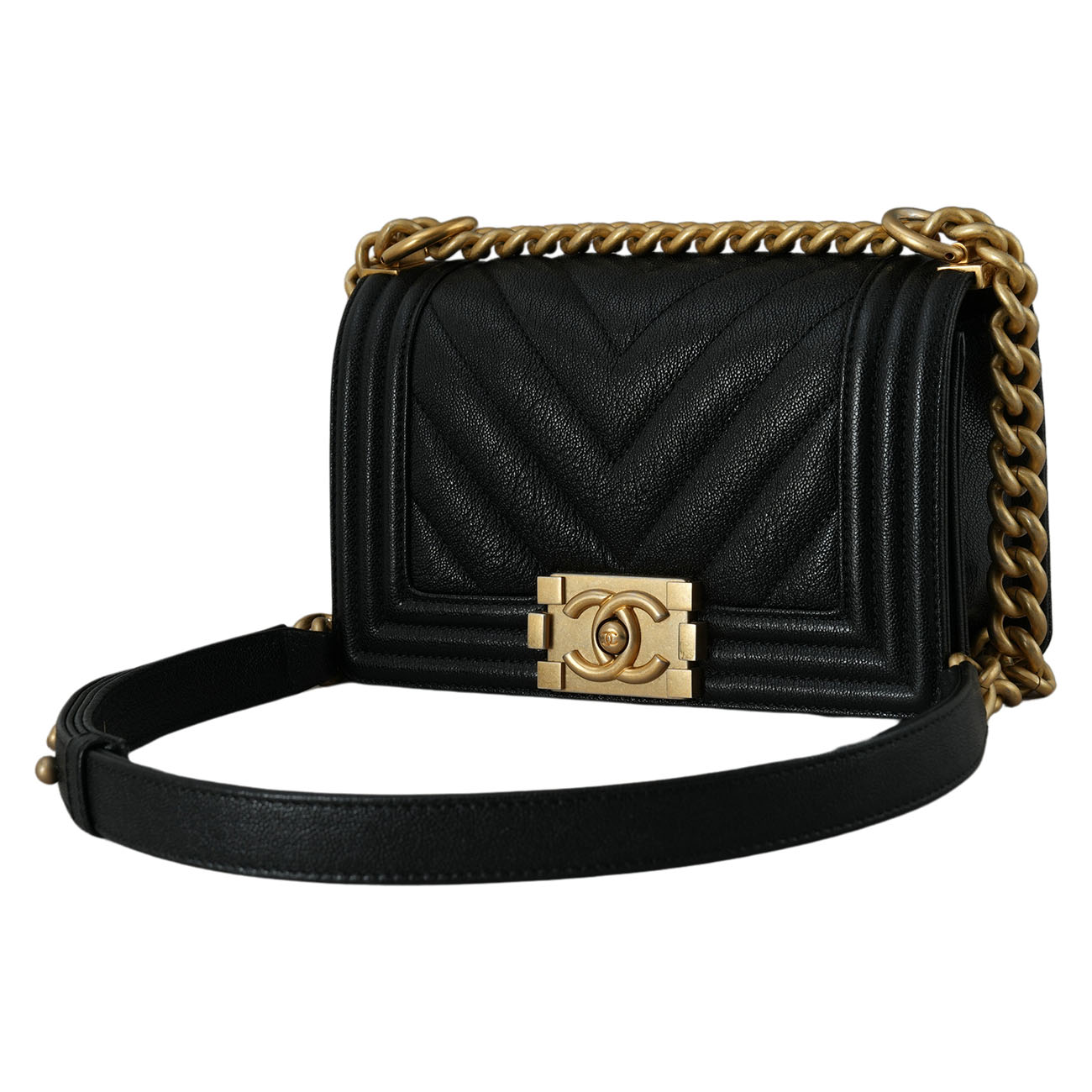 CHANEL(USED)샤넬 보이샤넬 쉐브론 스몰