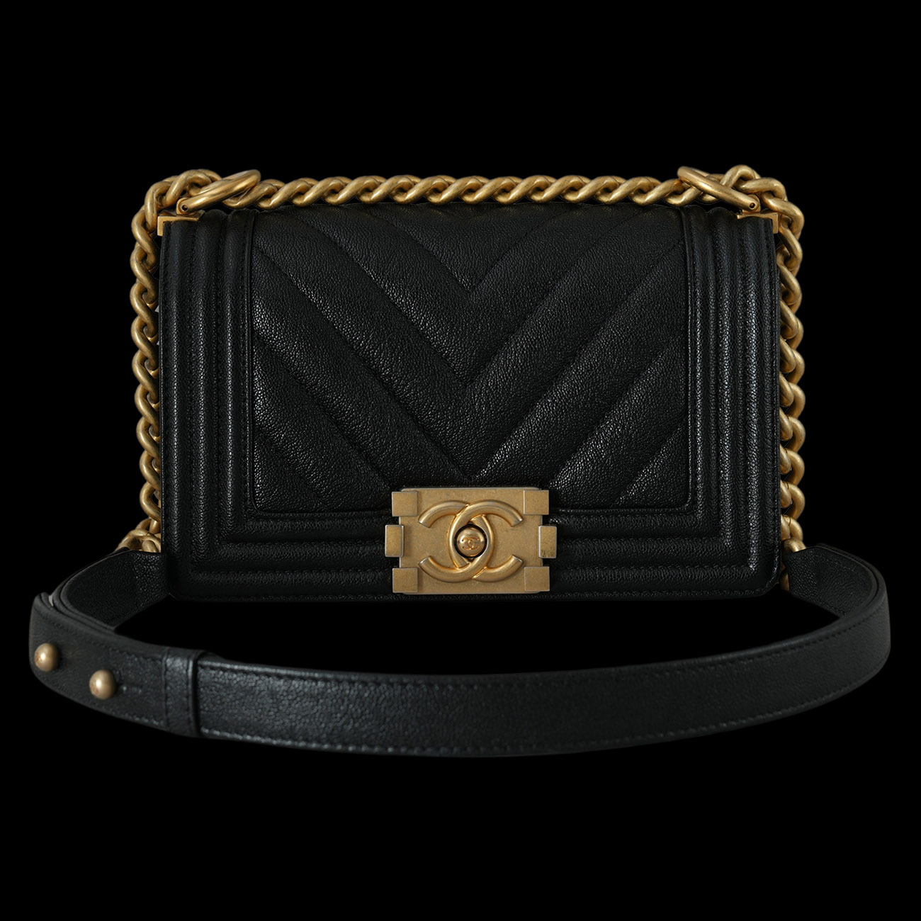 CHANEL(USED)샤넬 보이샤넬 쉐브론 스몰