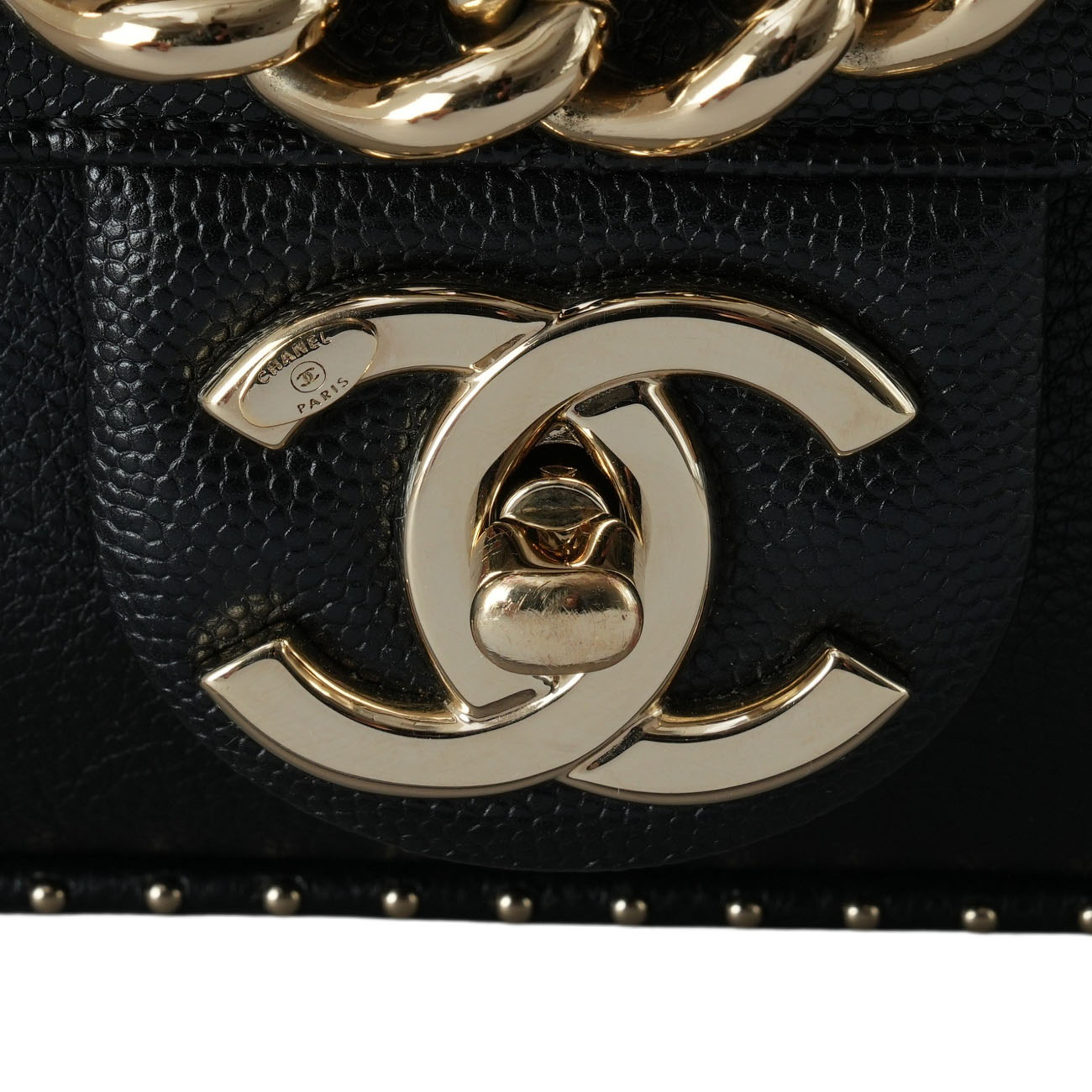 CHANEL(USED)샤넬 시즌 캐비어 체인 플랩백