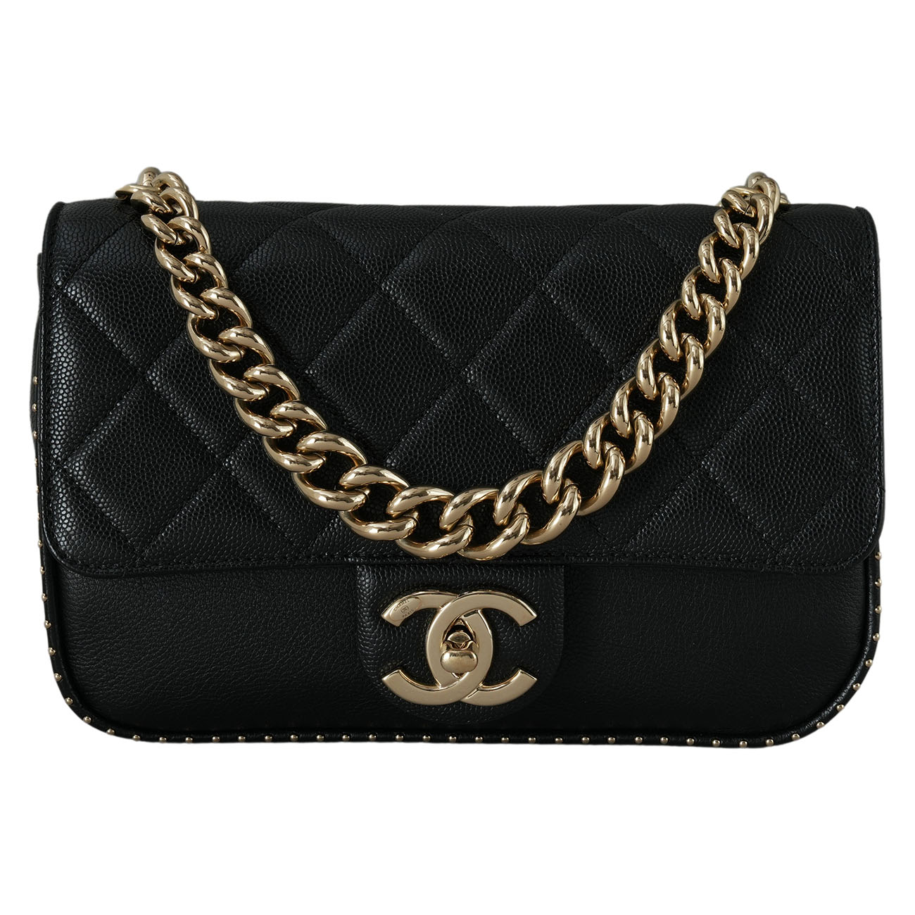 CHANEL(USED)샤넬 시즌 캐비어 체인 플랩백
