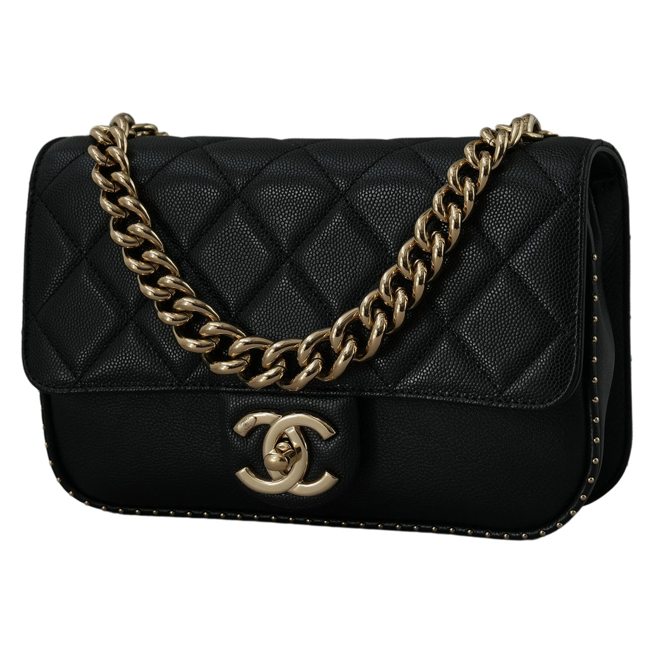 CHANEL(USED)샤넬 시즌 캐비어 체인 플랩백