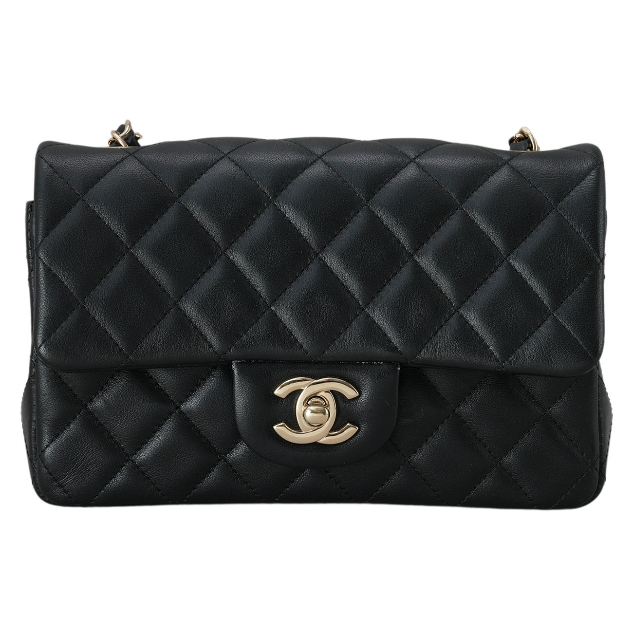 CHANEL(USED)샤넬 A69900 램스킨 클래식 뉴미니 크로스백