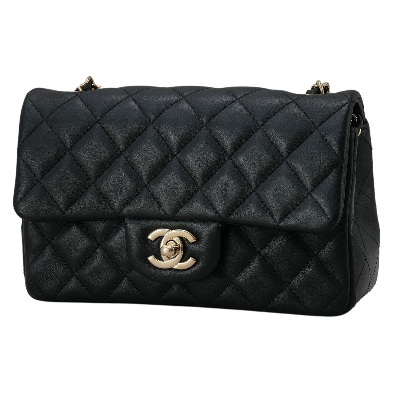 CHANEL(USED)샤넬 A69900 램스킨 클래식 뉴미니 크로스백