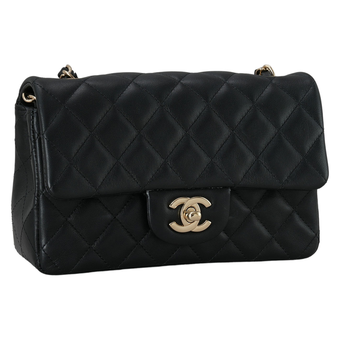 CHANEL(USED)샤넬 A69900 램스킨 클래식 뉴미니 크로스백