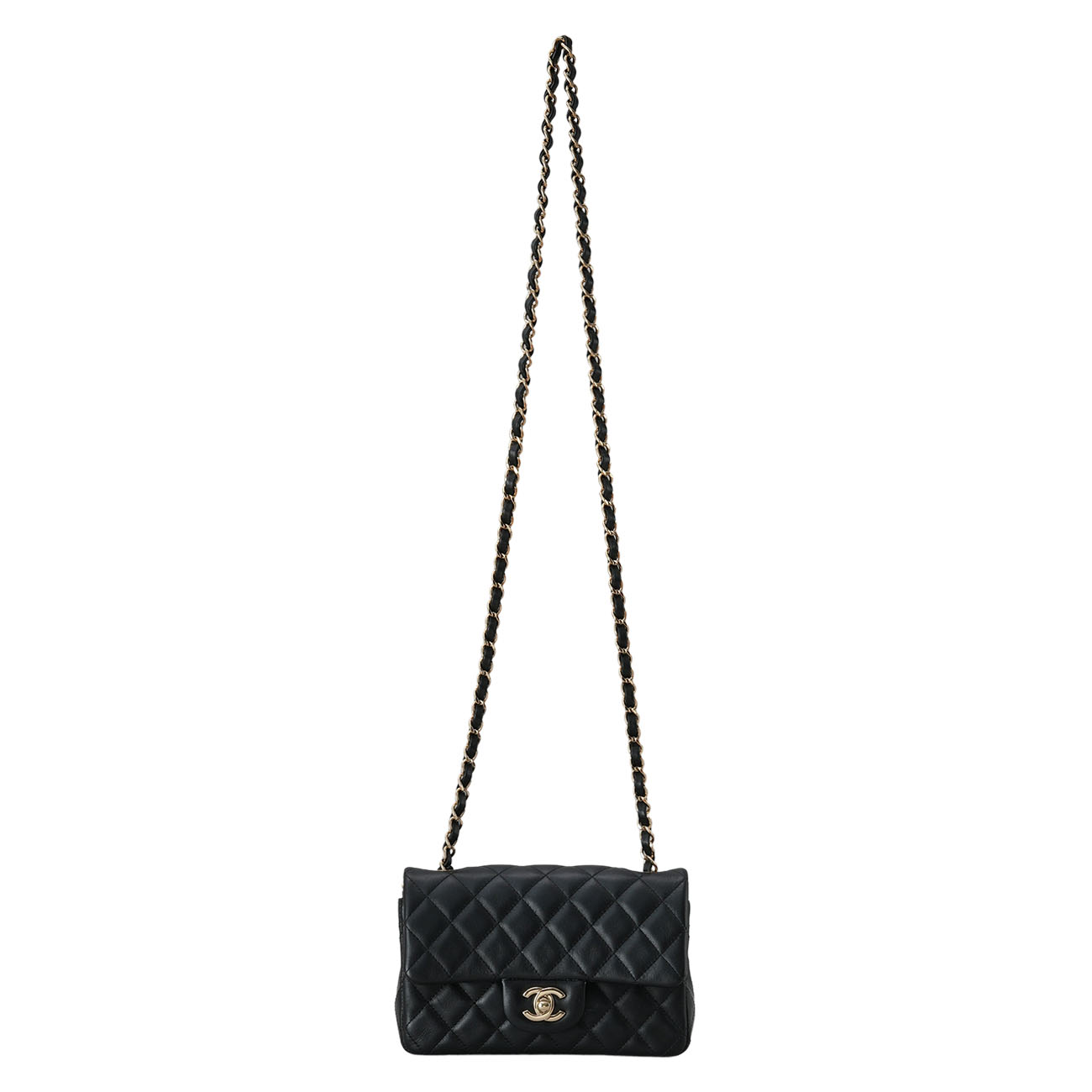 CHANEL(USED)샤넬 A69900 램스킨 클래식 뉴미니 크로스백
