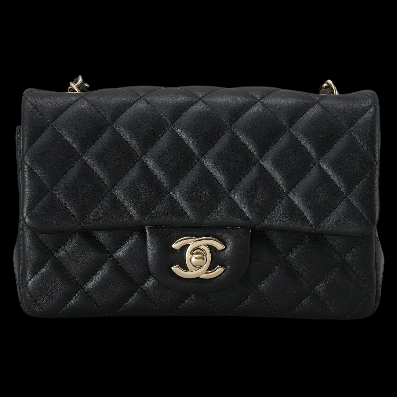 CHANEL(USED)샤넬 A69900 램스킨 클래식 뉴미니 크로스백